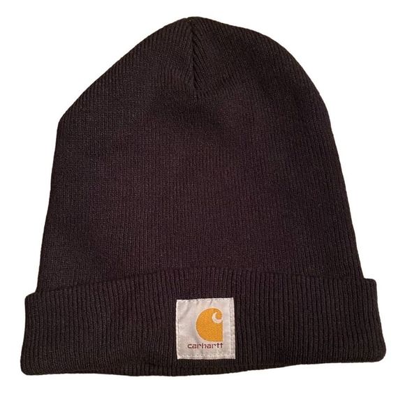 Carhartt Accessories Carhartt Classic Cuffed Black Beanie Cap Hat